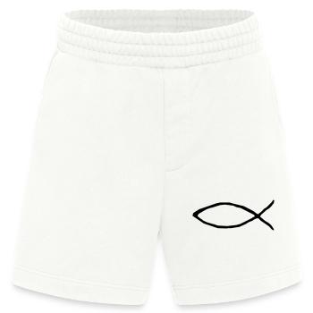 Christlicher Fisch - Heavyweight Shorts - made by SPREAD  - OFF WHITE - Vorne