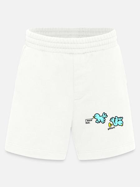 when birds fart - Heavyweight Shorts - made by SPREAD - OFF WHITE