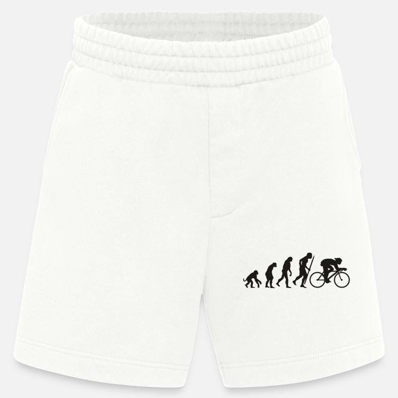 Evolution du cyclisme - Short bio épais fabriqué en UE - OFF WHITE