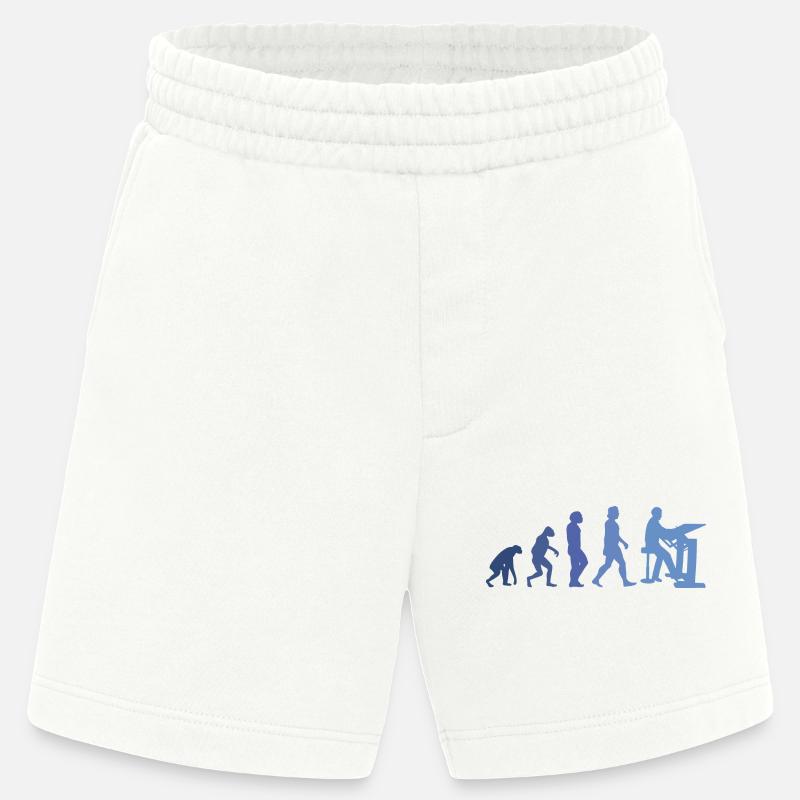 Bauzeichner Evolution Bauherr Architekt Bauleiter - Heavyweight Shorts - made by SPREAD  - OFF WHITE