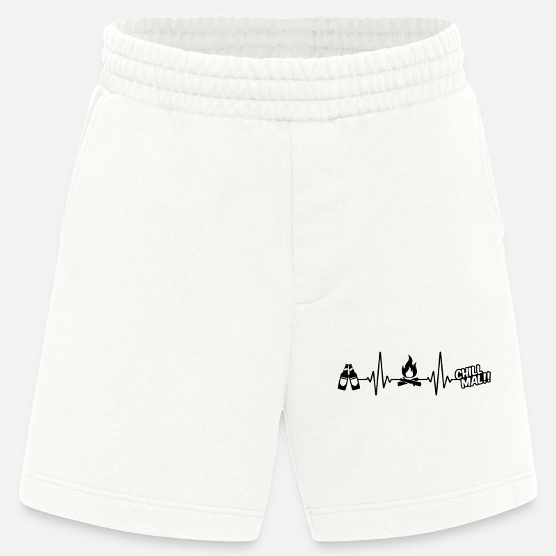 puls bier chillmal - Heavyweight Shorts - made by SPREAD  - OFF WHITE