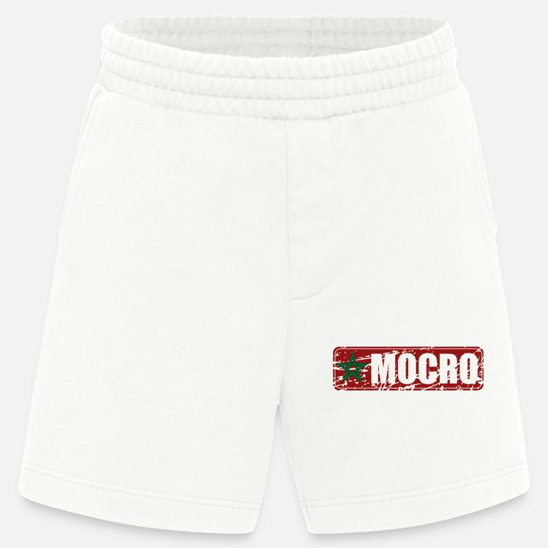 Mocro Moroccan Morocco - Heavyweight Shorts - made by SPREAD  - OFF WHITE
