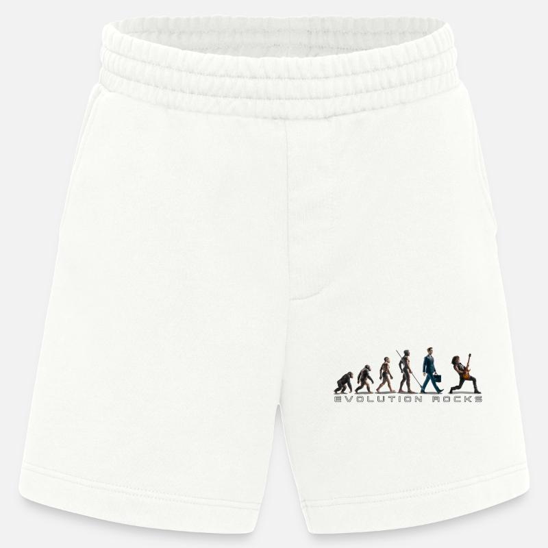 Evolution Guitar Player - Heavyweight Shorts - made by SPREAD  - OFF WHITE