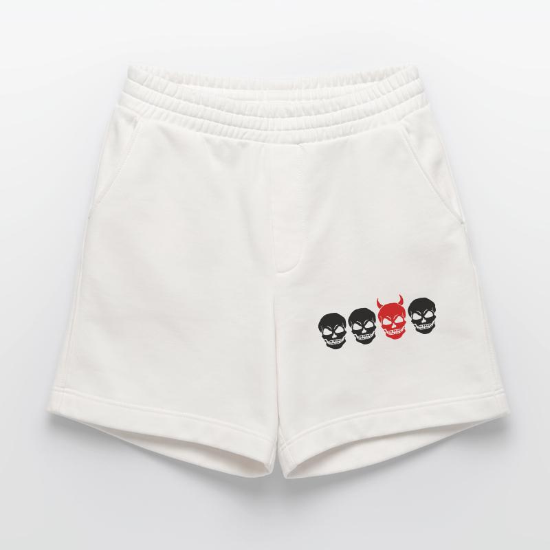 CRÂNE DIFFÉRENT2 -2C Short bio épais fabriqué en UE