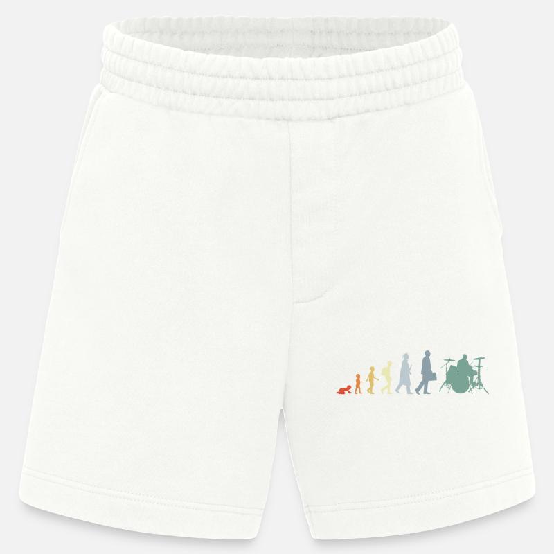 Drummer Evolution - Heavyweight Shorts - made by SPREAD  - OFF WHITE