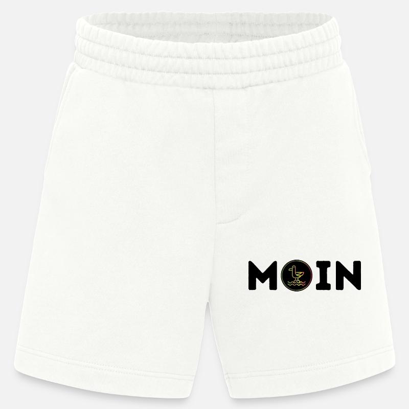 Moin mit Möwe - Heavyweight Shorts - made by SPREAD  - OFF WHITE