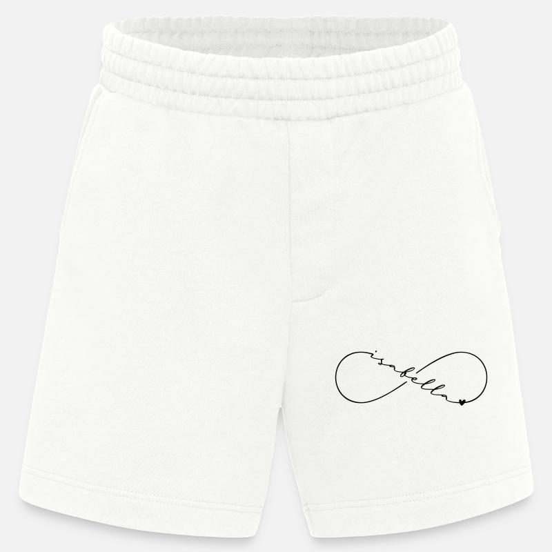 Isabella Name Infinitysymbol - Heavyweight Shorts - made by SPREAD  - OFF WHITE
