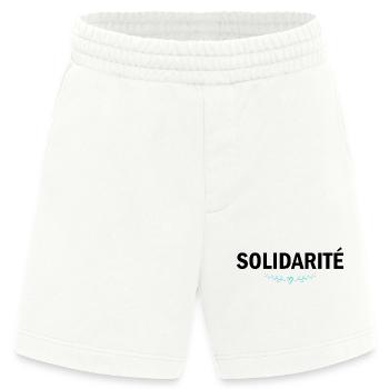 Solidarité - Short bio épais fabriqué en UE - OFF WHITE - Devant