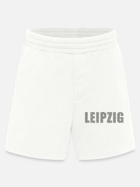Leipzig Line Font - Heavyweight Shorts - made by SPREAD  - OFF WHITE