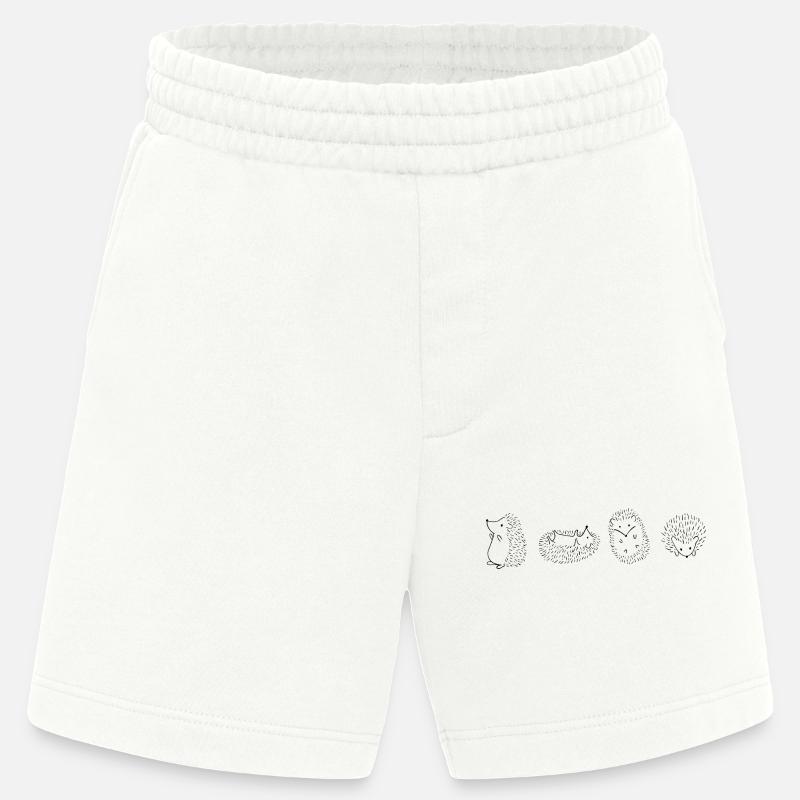 Hérisson hérisson hérisson - Short bio épais fabriqué en UE - OFF WHITE