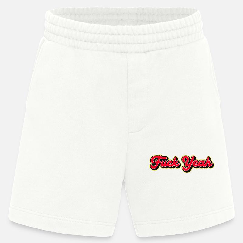 Verdammt ja, 3D Red Script - Heavyweight Shorts - made by SPREAD  - OFF WHITE
