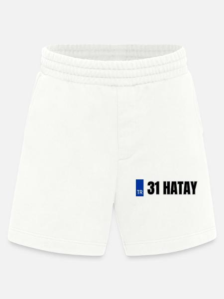 31 Hatay Kennzeichen | Türkisches Kennzeichen - Heavyweight Shorts - made by SPREAD  - OFF WHITE