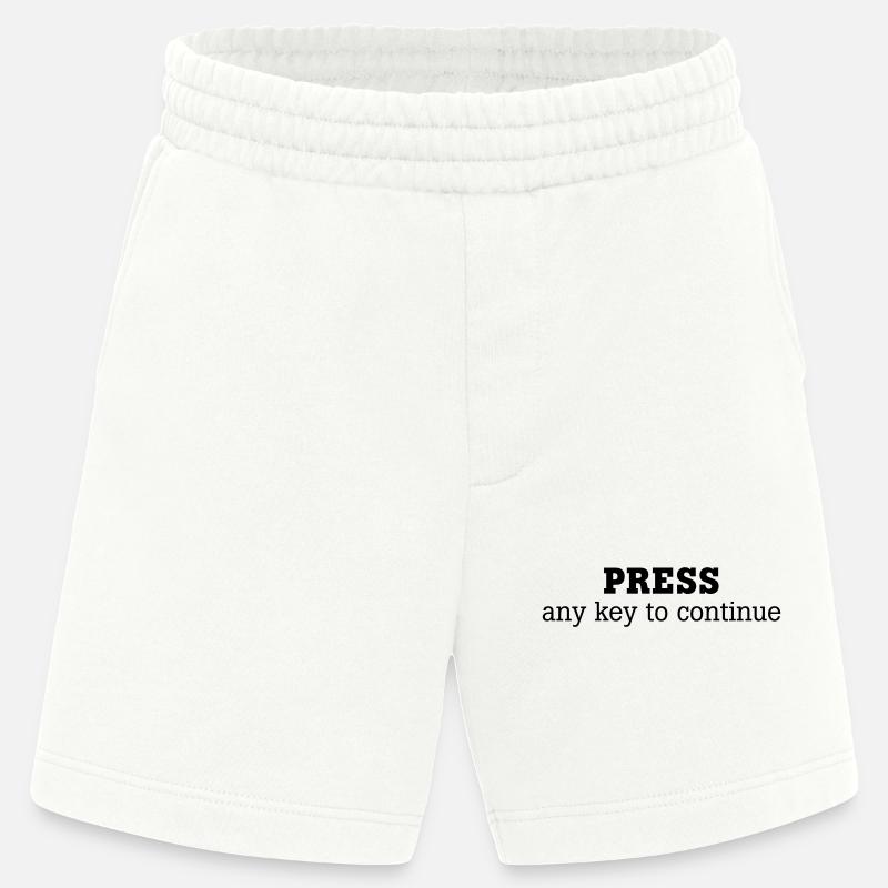 Press any key to continue - Heavyweight Shorts - made by SPREAD  - OFF WHITE