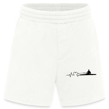 Rudern Herzschlag Ruderer Einer - Heavyweight Shorts - made by SPREAD  - OFF WHITE - Vorne