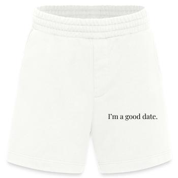 I'm A Good Date - Heavyweight Shorts - made by SPREAD  - OFF WHITE - Vorne