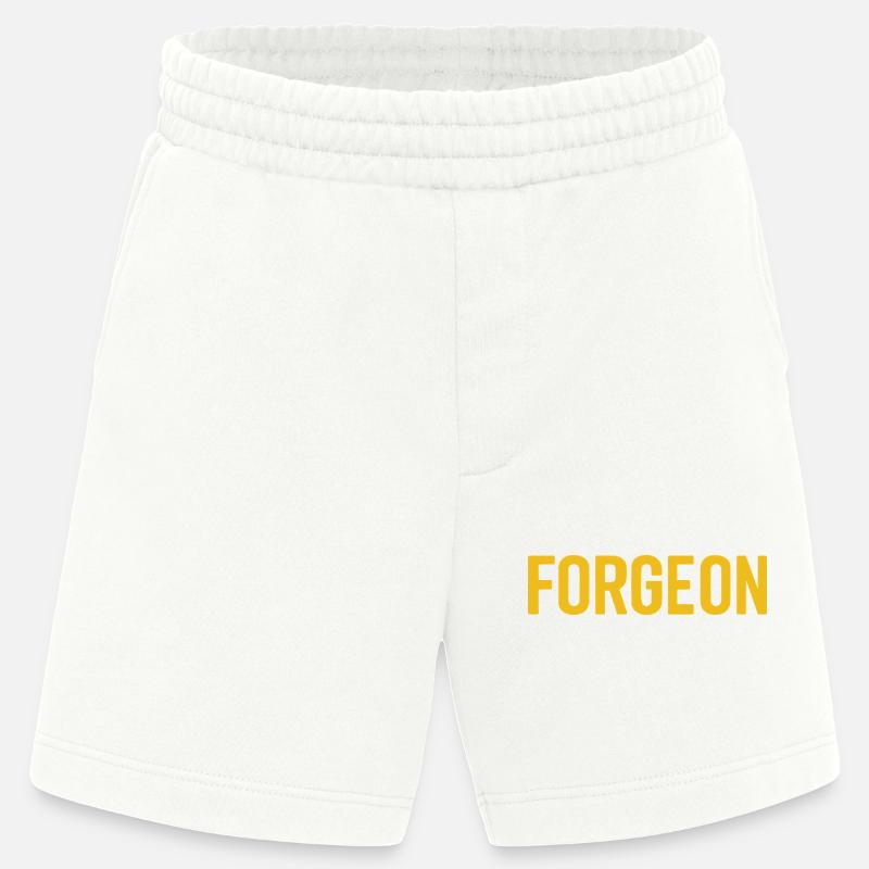 ForgeOn – Restez implacable - Short bio épais fabriqué en UE - OFF WHITE