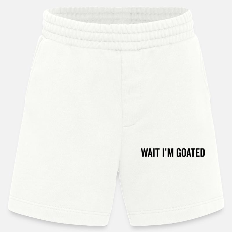 Warte, ich bin Ziegenbart - Heavyweight Shorts - made by SPREAD  - OFF WHITE