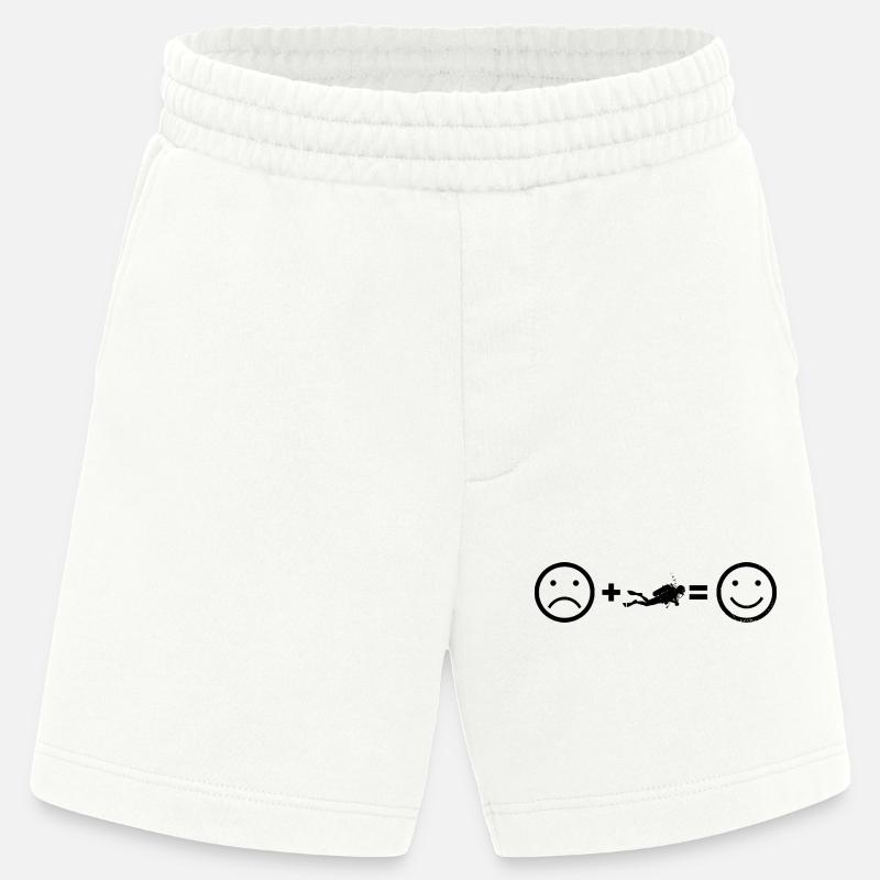 Vibrations de plongée pour la plongée - Short bio épais fabriqué en UE - OFF WHITE