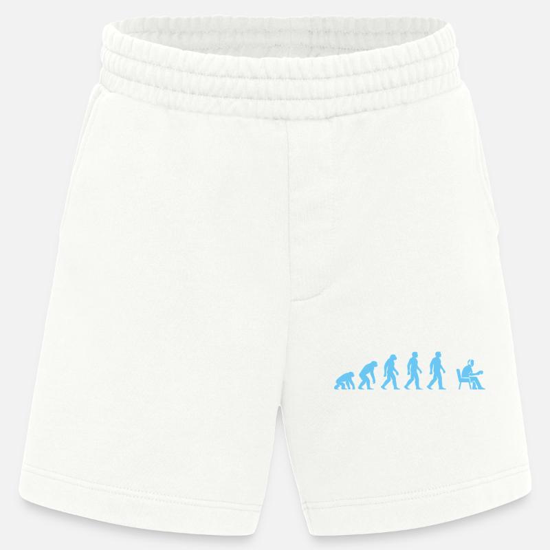 Evolution to office work - Heavyweight Shorts - made by SPREAD  - OFF WHITE