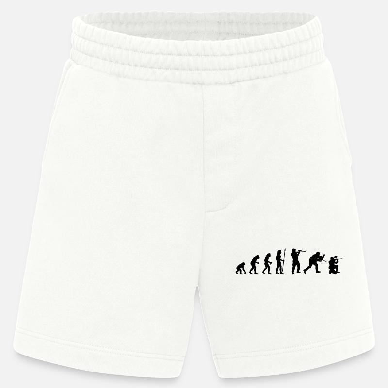 paintball_evolution - Heavyweight Shorts - made by SPREAD  - OFF WHITE