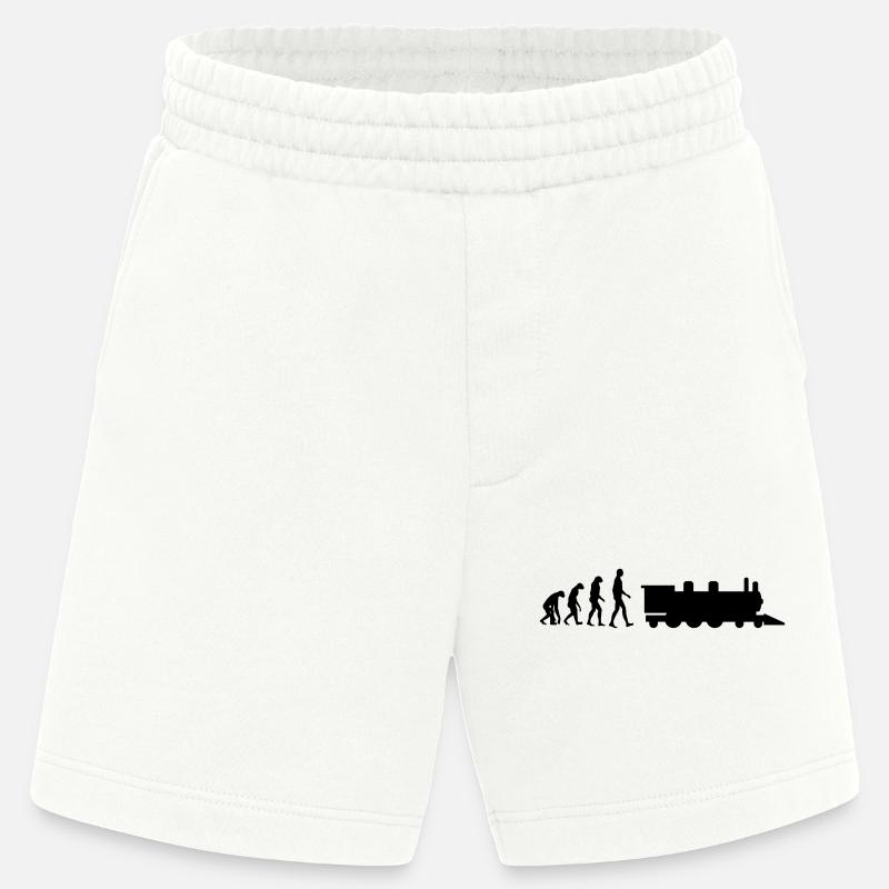 Eisenbahner / Eisenbahnen / Eisenbahn / Bahn - Heavyweight Shorts - made by SPREAD - OFF WHITE
