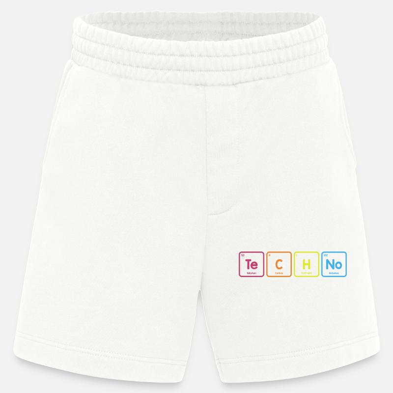 Techno-Elemente - Heavyweight Shorts - made by SPREAD  - OFF WHITE