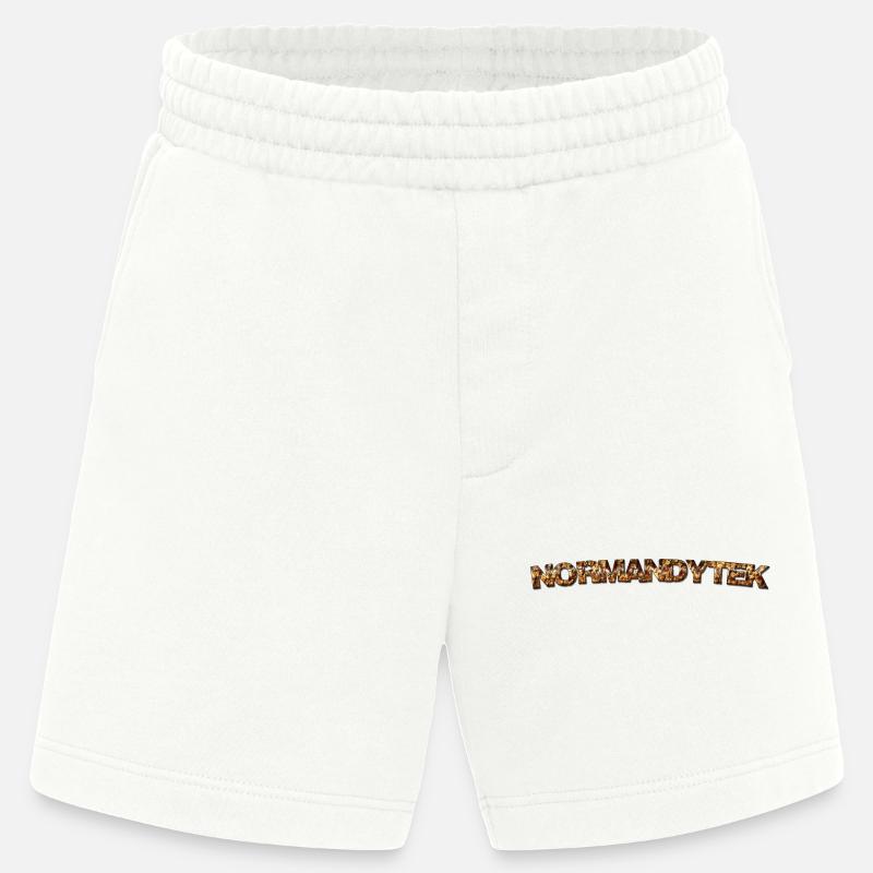 Normandytek script - Heavyweight Shorts - made by SPREAD  - OFF WHITE