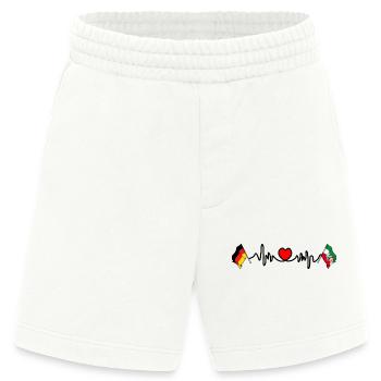 Cardio-Herz Flagge Deutschland, Nordrhein-Westfalen - Heavyweight Shorts - made by SPREAD  - OFF WHITE - Vorne