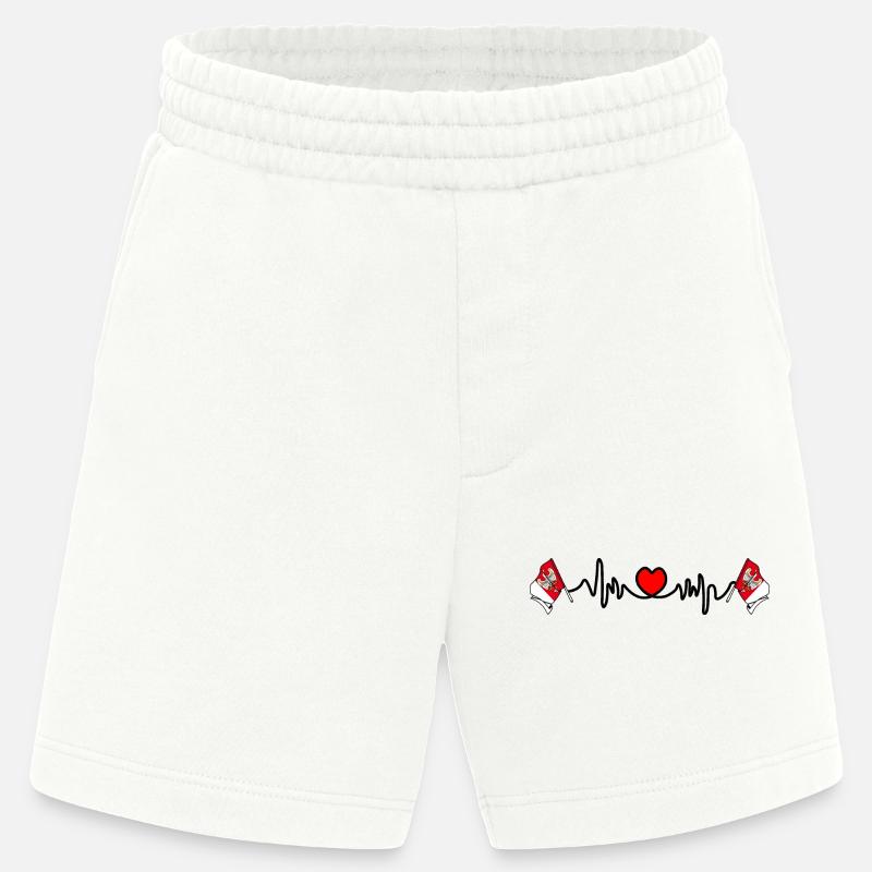 Herzfrequenz Cardio, Großpolen - Heavyweight Shorts - made by SPREAD  - OFF WHITE