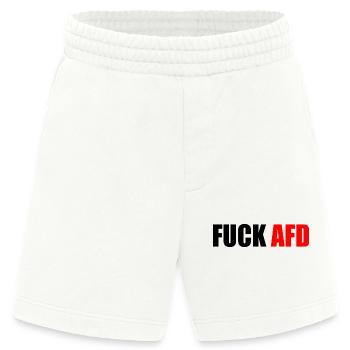 Fuck afd - Heavyweight Shorts - made by SPREAD  - OFF WHITE - Vorne