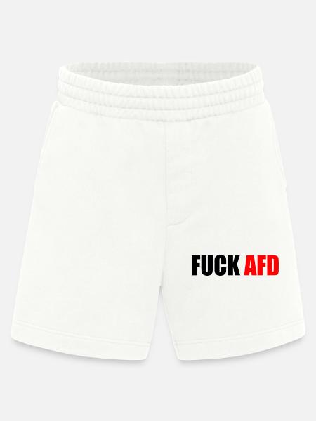 Fuck afd - Heavyweight Shorts - made by SPREAD - OFF WHITE