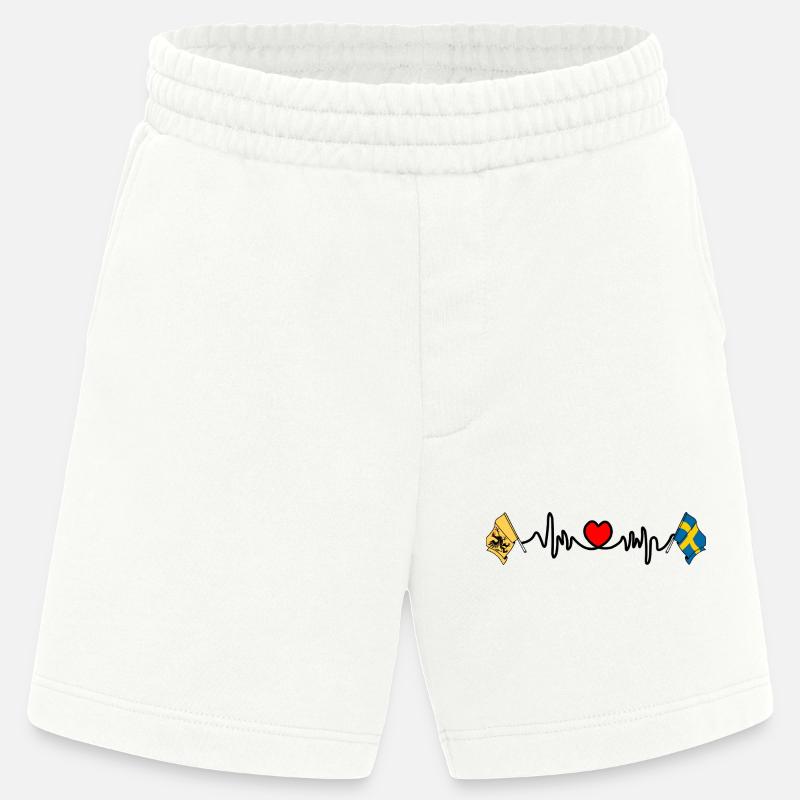 Södermanland & Schweden - Heavyweight Shorts - made by SPREAD  - OFF WHITE