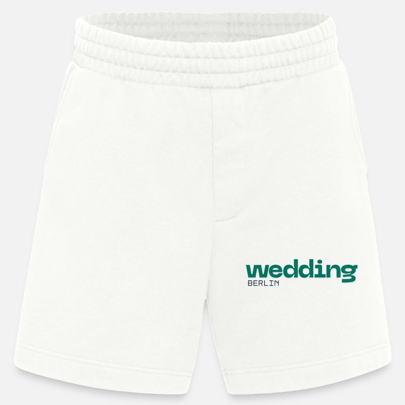 Wedding Berlin - Schönes, schlichtes Design - Heavyweight Shorts - made by SPREAD  - OFF WHITE