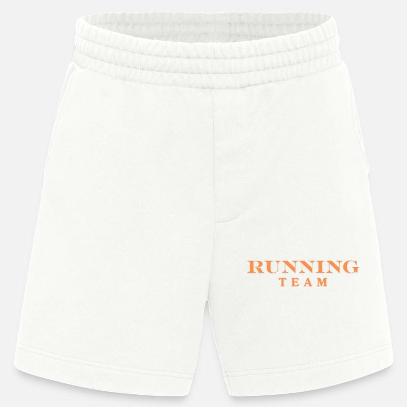 Équipe de course - Short bio épais fabriqué en UE - OFF WHITE