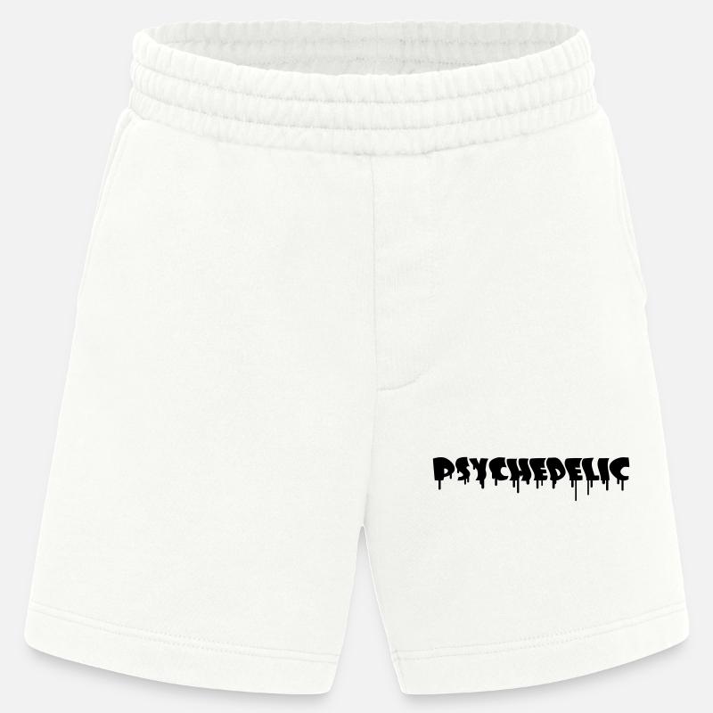 Psychedelic Graffiti - Short bio épais fabriqué en UE - OFF WHITE