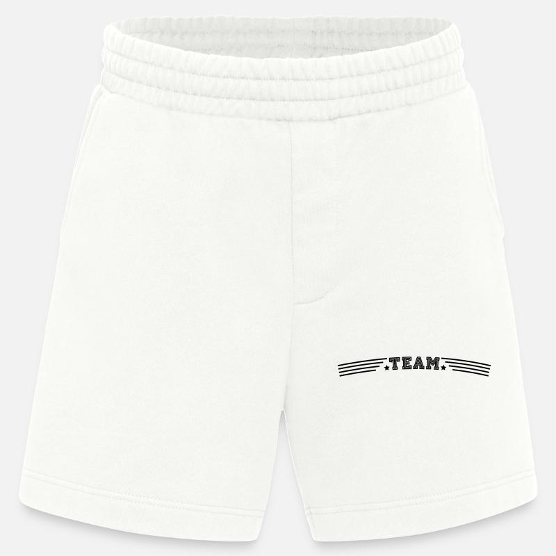 équipe - Short bio épais fabriqué en UE - OFF WHITE