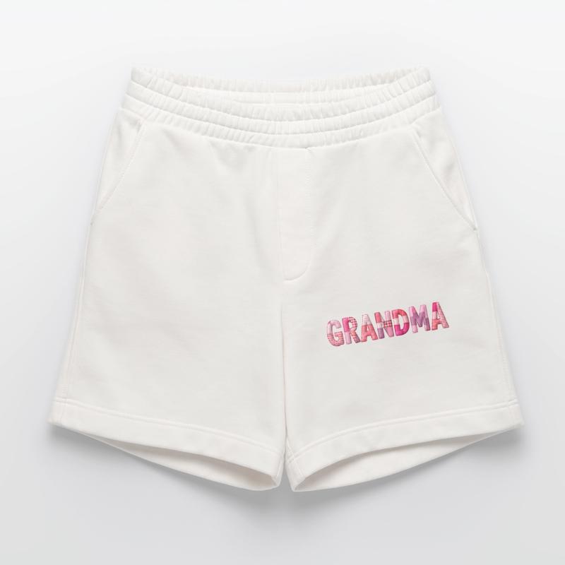 Großmutter Pink Plaid Buchstaben Patchwork Heavyweight Shorts - made by SPREAD 