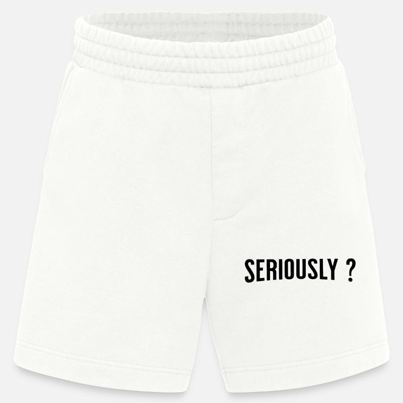 Sérieusement ? - Short bio épais fabriqué en UE - OFF WHITE