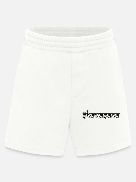 OM SHAVASANA - Heavyweight Shorts - made by SPREAD  - OFF WHITE
