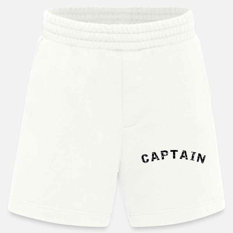 Captain style design - Heavyweight Shorts - made by SPREAD  - OFF WHITE