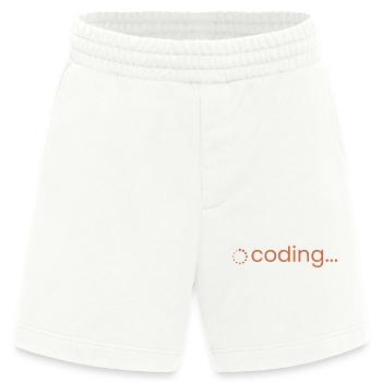 coding… Loading Spinner für Programmierer & Devs - Heavyweight Shorts - made by SPREAD  - OFF WHITE - Vorne