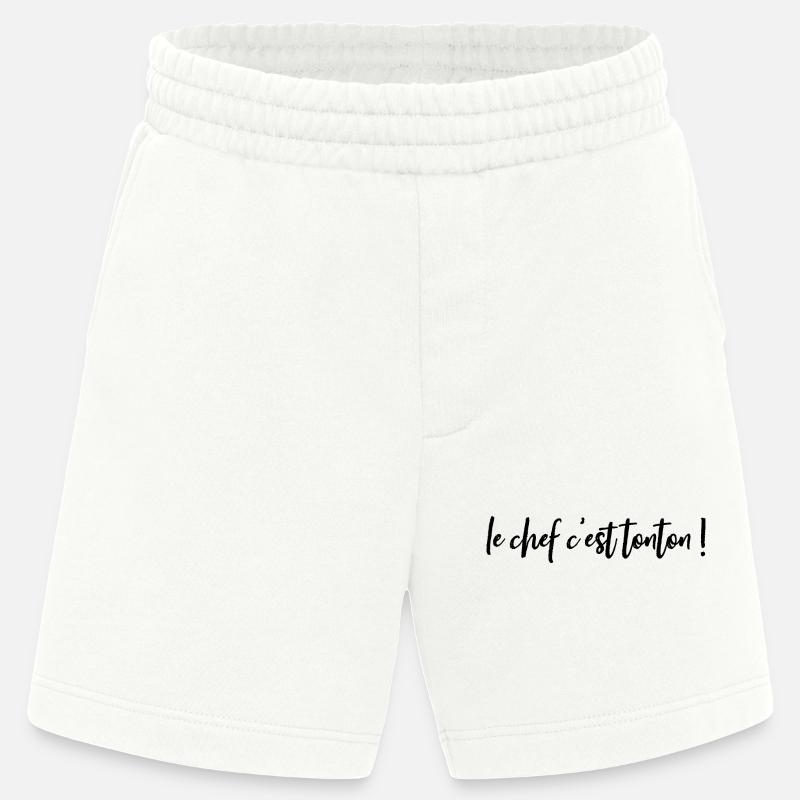 Personalized 🍴 apron The chef is UNCLE! - Heavyweight Shorts - made by SPREAD - OFF WHITE