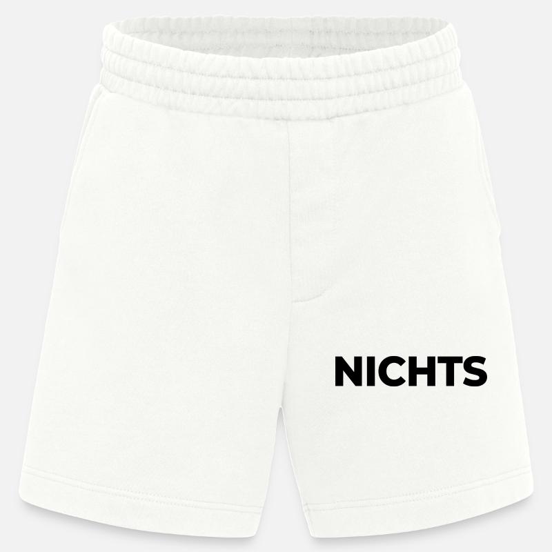 Nichts - einfach nix | Garnichts | Geschenk - Heavyweight Shorts - made by SPREAD  - OFF WHITE