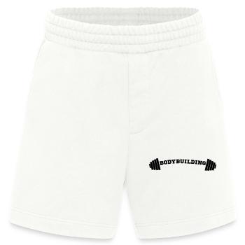 La musculation - Short bio épais fabriqué en UE - OFF WHITE - Devant
