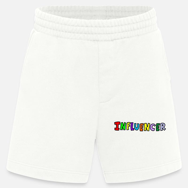 Influencer - Pantaloncini ecologici Heavyweight Made in UE - OFF WHITE