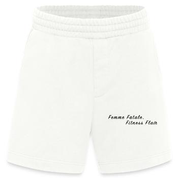Femme Fatale. Fitness Flair. - Heavyweight Shorts - made by SPREAD  - OFF WHITE - Vorne