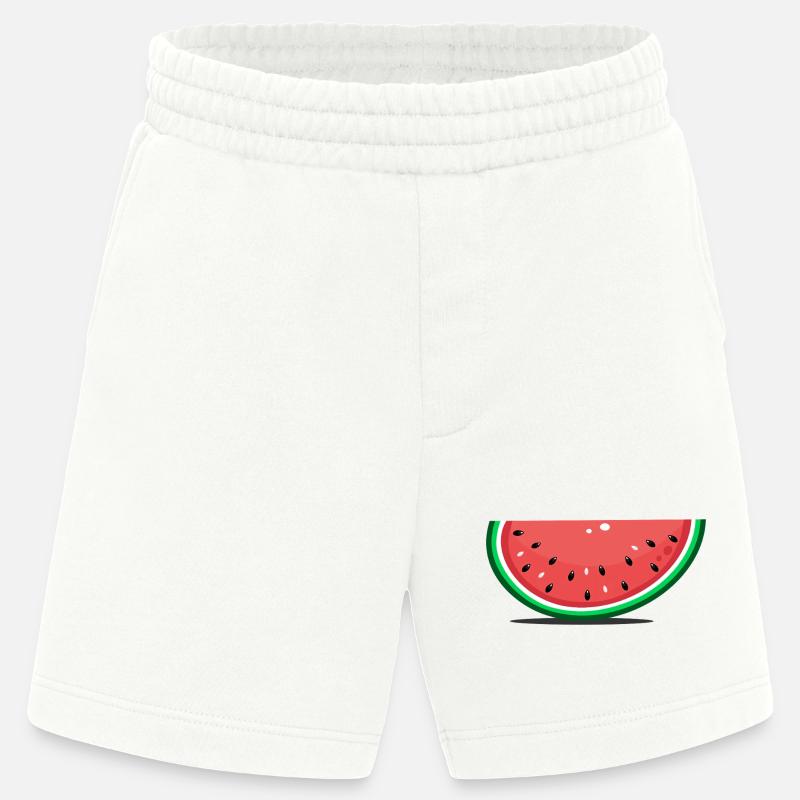 Wassermelone Design Scheibe - Heavyweight Shorts - made by SPREAD  - OFF WHITE
