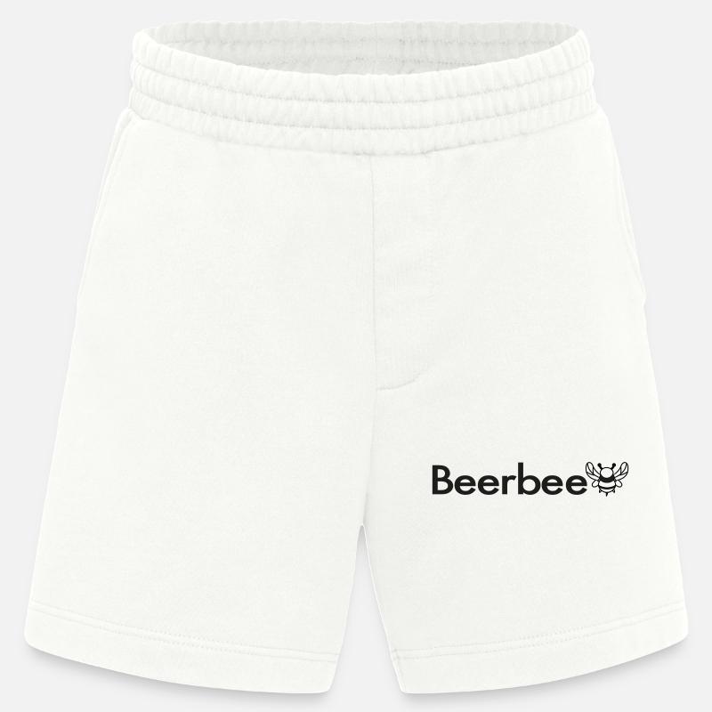 Beerbee Bierbiene Malle Spruch TShirt - Heavyweight Shorts - made by SPREAD - OFF WHITE