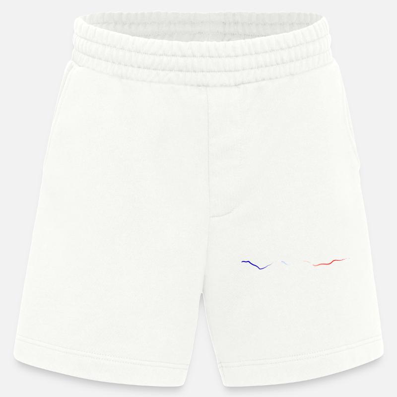 bleu blanc rouge - Short bio épais fabriqué en UE - OFF WHITE