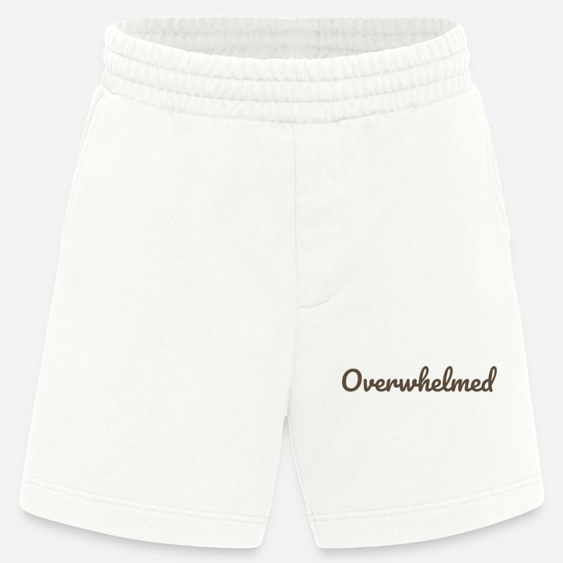 Überwältigt Script-Text in Braun - Heavyweight Shorts - made by SPREAD  - OFF WHITE